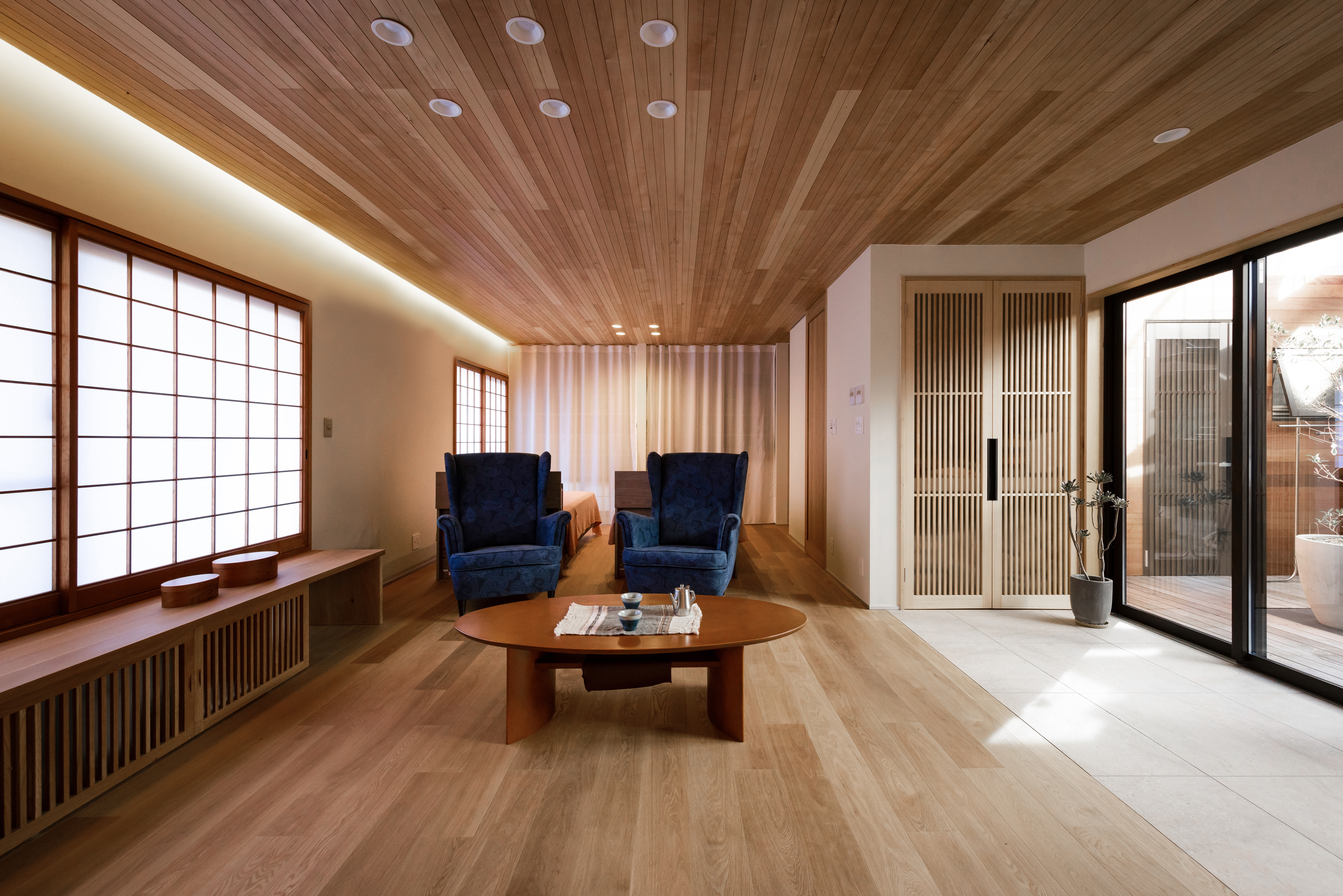 和モダンにアップデートされた、くつろぎ空間